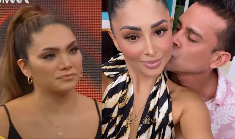 Isabel Acevedo reveló que encontró un objeto de Pamela Franco en el baño de Christian Domínguez. Foto: Composición LR / ATV / Instagram.