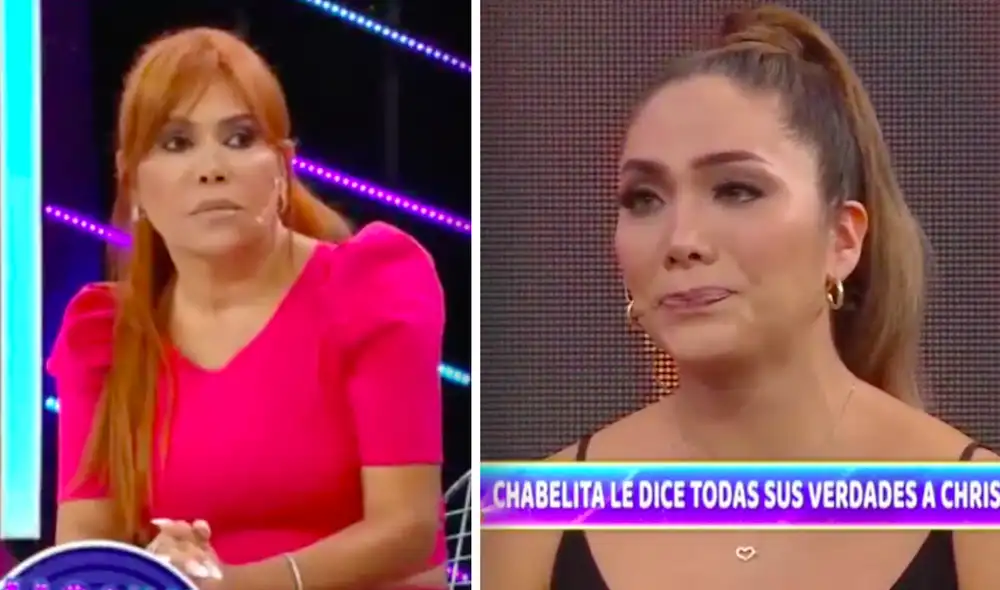 “Yo lo amaba, estaba enamorada para creerle todo lo que le he creído", dijo la popular 'Chabelita' antes de romper en llanto. Foto: composición/captura ATV