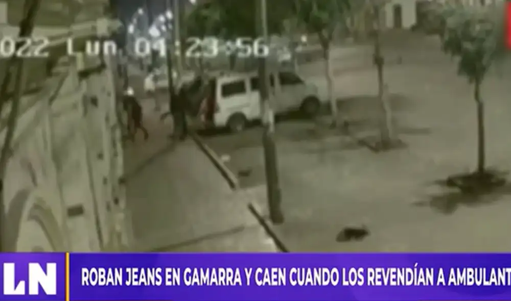 Sujetos fueron capturados cuando vendían el material robado. Foto: captura de Latina