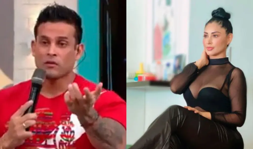 Christian Domínguez pidió disculpas a Pamela Franco a través de las cámaras de "América hoy". Foto: composición Pamela Franco/Instagram, captura América TV.