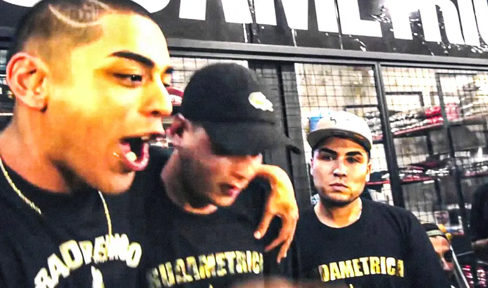 Kodigo, Drefquila y JNO en Cypher. Foto: YouTube / Acaradeperro