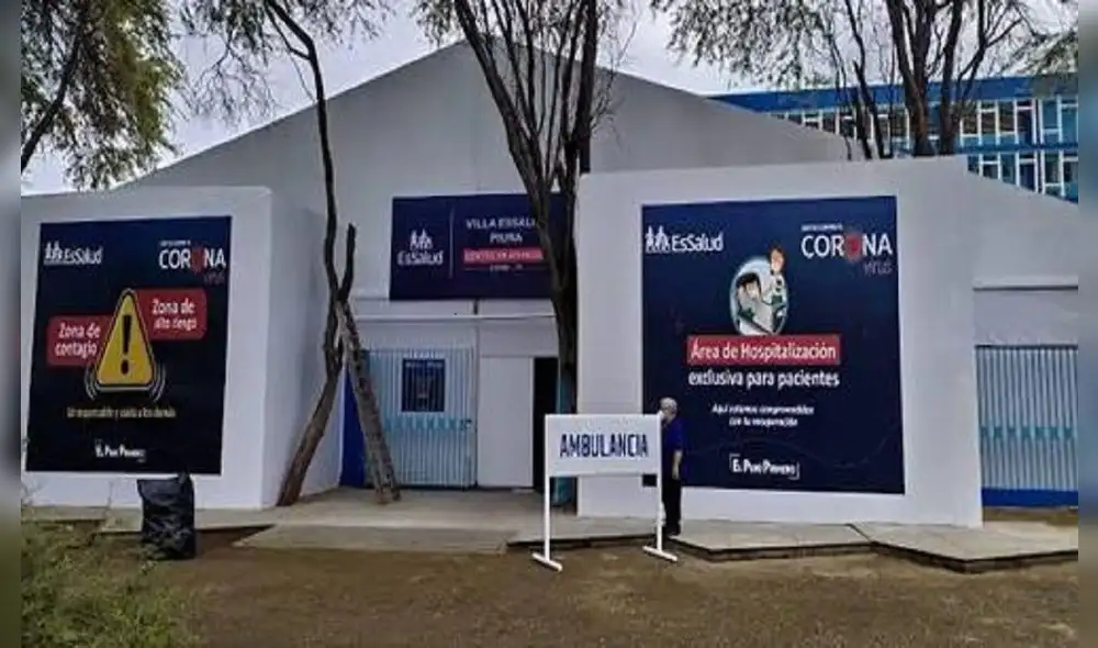 Area COVID de EsSalud fue desactivado, tras disminución de casos. Foto: Noticias Piura.