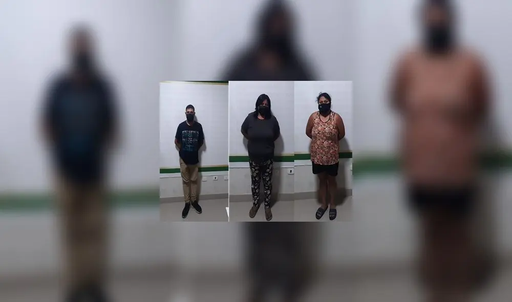 Intervenidos fueron llevados a la comisaría. Foto: PNP Intervenidos fueron llevados a la comisaría. Foto: PNP