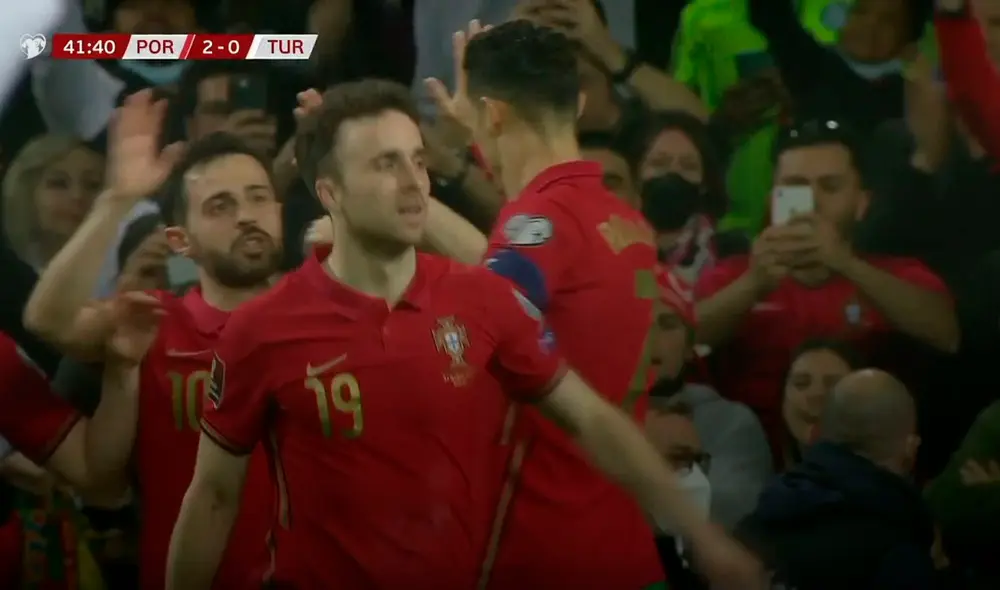 Diogo Jota anotó el 2-0. Foto: captura ESPN