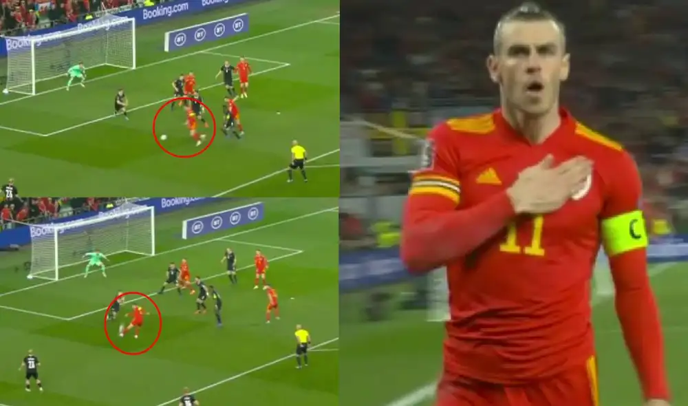 Gareth Bale aumentó el marcador para Gales en el repechaje europeo. Foto: captura composición ESPN Gareth Bale aumentó el marcador para Gales en el repechaje europeo. Foto: captura composición ESPN