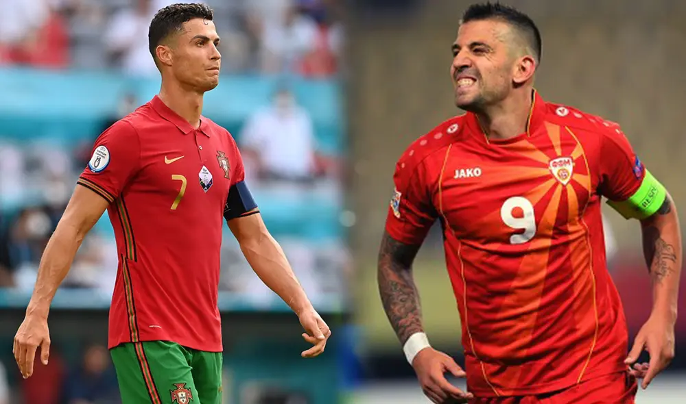 Macedonia del Norte irá por el batacazo frente a Portugal. Foto: composición AFP/EFE Macedonia del Norte irá por el batacazo frente a Portugal. Foto: composición AFP/EFE