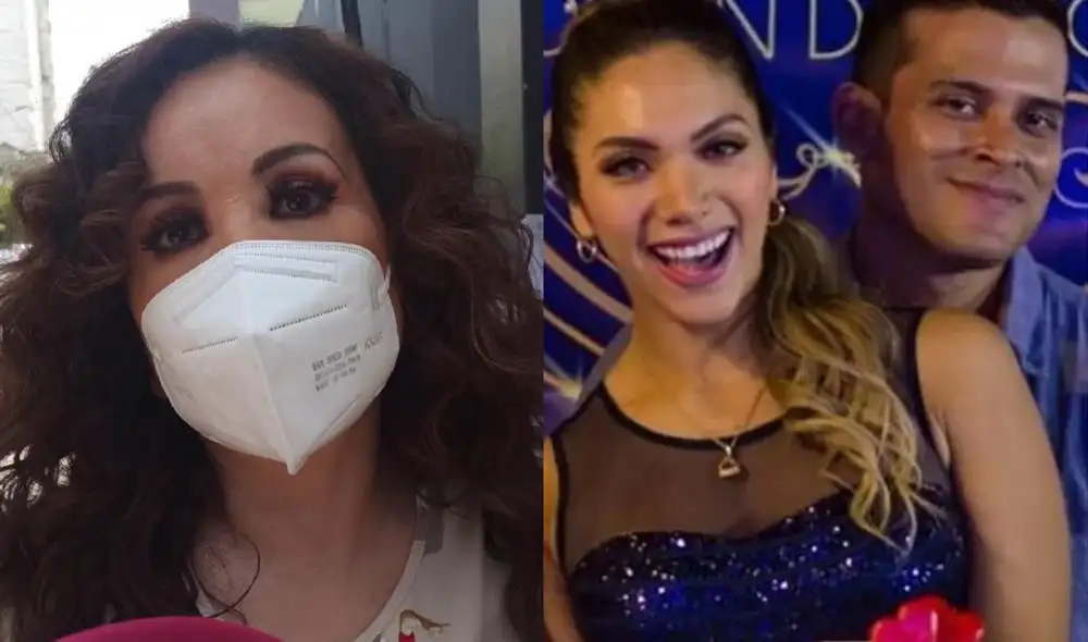 Janet Barboza no tiene a un 'favorito' en la discusión entre Christian Domínguez e Isabel Acevedo. Foto: Composición El Popular/ América TV