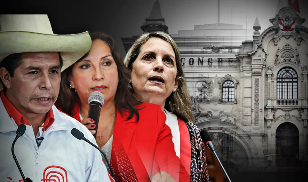 Pedro Castillo, Dina Boluarte y María del Carmen Alva iniciaron sus gestiones en julio de 2021. Casi ocho meses después ya se habla de elecciones generales. Foto: composición de Fabrizio Oviedo/La República