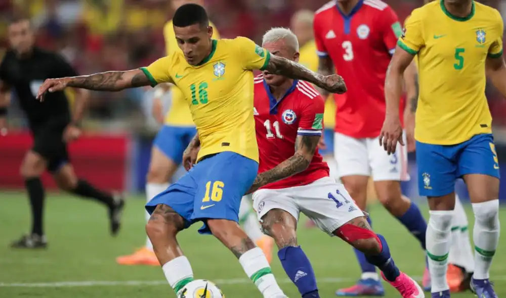 Con tantos de Neymar y Vinicius, Brasil derrota a Chile. Foto: EFE Con tantos de Neymar y Vinicius, Brasil derrota a Chile. Foto: EFE