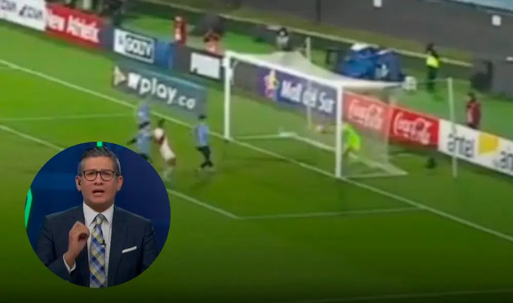 Erick Osores explotó en plena transmisión del duelo Perú vs. Uruguay. Foto: composición GLR/captura Movistar Deportes