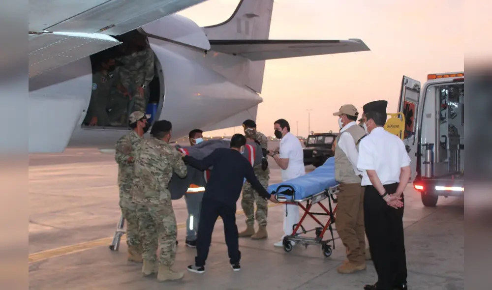 Herido fue trasladado a Lima para que reciba tratamiento especializado. Foto: Twitter/José Gavidia