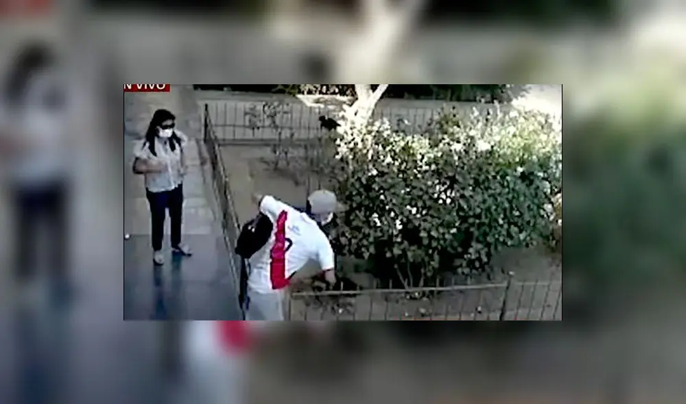 La víctima circulaba por la calle Los Granitos en SJL. Foto: captura Panamericana Noticias