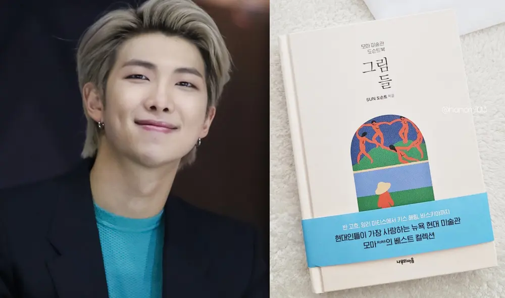 El líder de BTS, Namjoon, es conocido por su pasión por el arte. Foto: composición La República/Hybe/@army_bmanga