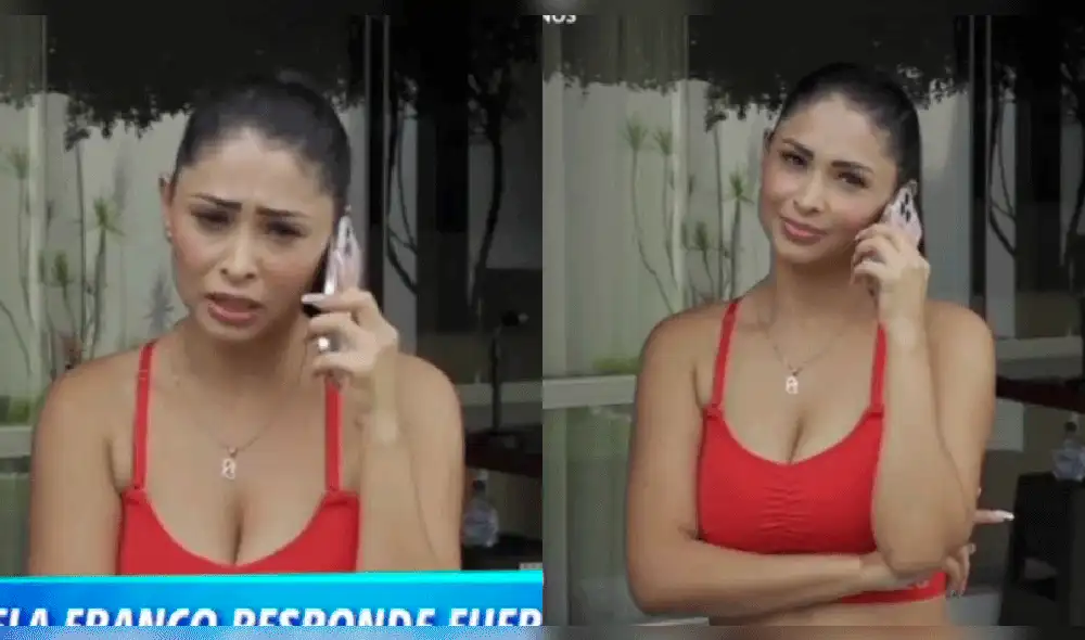 Pamela Franco respondió a las declaraciones de Isabel Acevedo. Foto: composición captura de América TV
