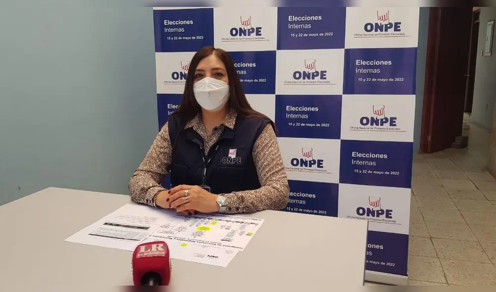 Brenda López explica proceso para elecciones internas. Foto:URPI/Alexis Choque