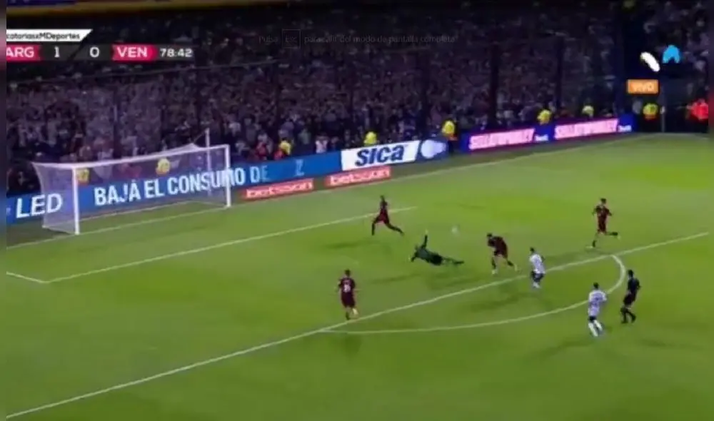 Así fue el golazo de Di Maria. Foto: Captura Movistar Deportes. Así fue el golazo de Di Maria. Foto: Captura Movistar Deportes.