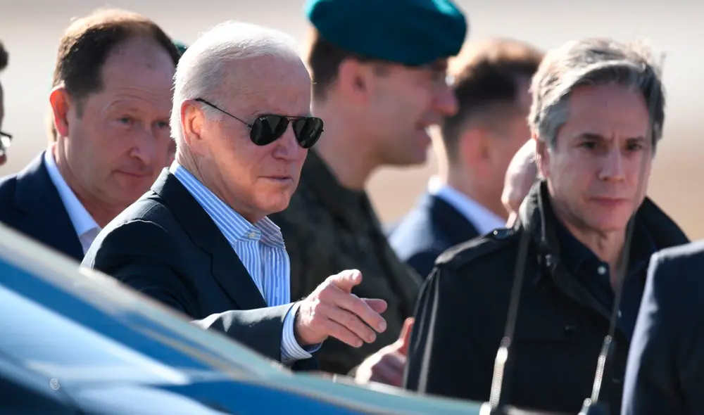 “No me dejan —y supongo que es comprensible— cruzar la frontera y echar un vistazo a lo que está ocurriendo en Ucrania”, expresó Joe Biden. Foto: EFE “No me dejan —y supongo que es comprensible— cruzar la frontera y echar un vistazo a lo que está ocurriendo en Ucrania”, expresó Joe Biden. Foto: EFE