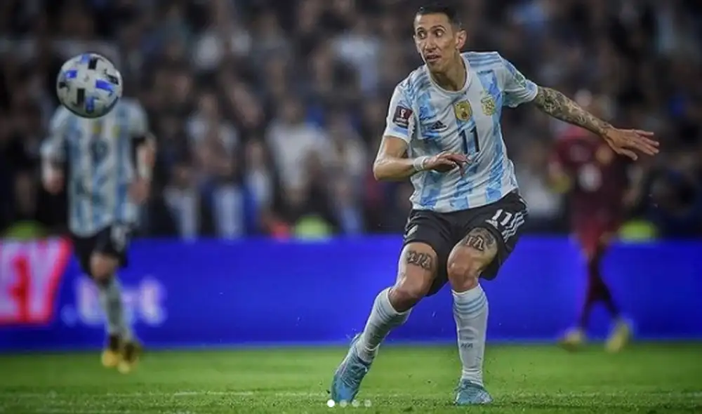 Ángel Di María anotó el segundo gol de Argentina en la victoria ante Venezuela en la Bombonera. Foto: angeldimariajm/Instagram Ángel Di María anotó el segundo gol de Argentina en la victoria ante Venezuela en la Bombonera. Foto: angeldimariajm/Instagram