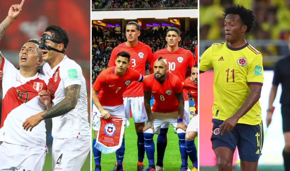 Perú, Chile y Colombia pelearán en la última fecha por el quinto lugar. Foto: Luis Jiménez/EFE