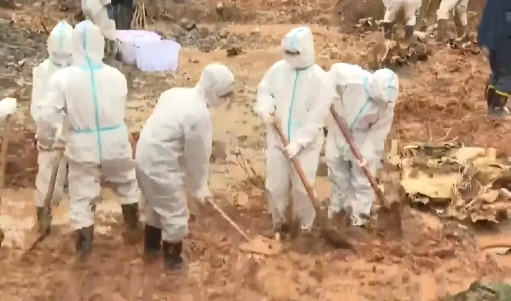 El Boeing 737-800 de China Eastern Airlanes se estrelló en la región autónoma de Guangxi Zhuang. Foto y video: EFE