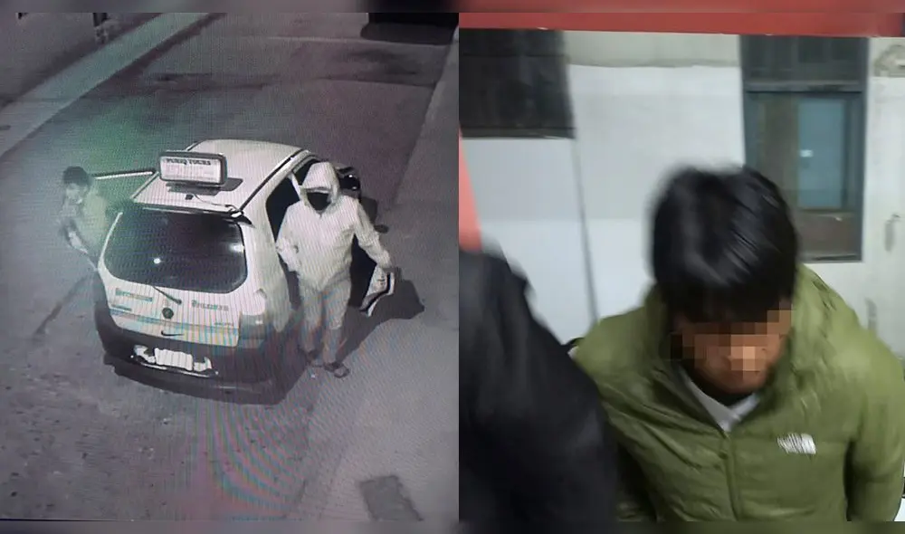 René Angel Huaman (28), en complicidad con otro hombre, habría hurtado una cartera a la mujer. Foto: composición LR/PNP