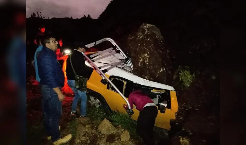 Accidente en vía Bambamarca-Celendín obstaculizó la carretera por algunas horas. Foto: Facebook/SuTV Noticias Accidente en vía Bambamarca-Celendín obstaculizó la carretera por algunas horas. Foto: Facebook/SuTV Noticias