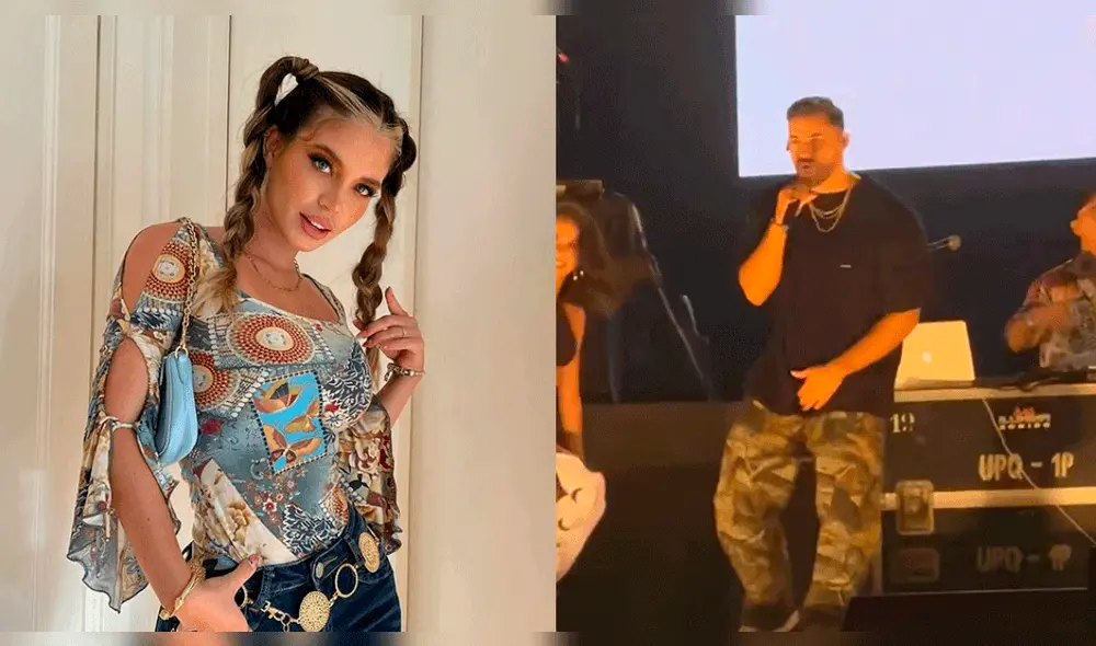 Flavia Laos asistió a concierto de Austin Palao para darle ánimos. Foto: composición Flavia Laos/Instagram Flavia Laos asistió a concierto de Austin Palao para darle ánimos. Foto: composición Flavia Laos/Instagram