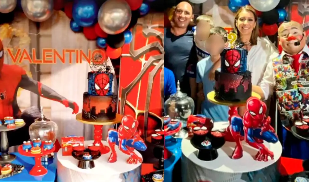 Al estilo de Spider-Man. Karla Tarazona celebró el cumpleaños de su pequeño Valentino. Foto: Karla Tarazona/Instagram