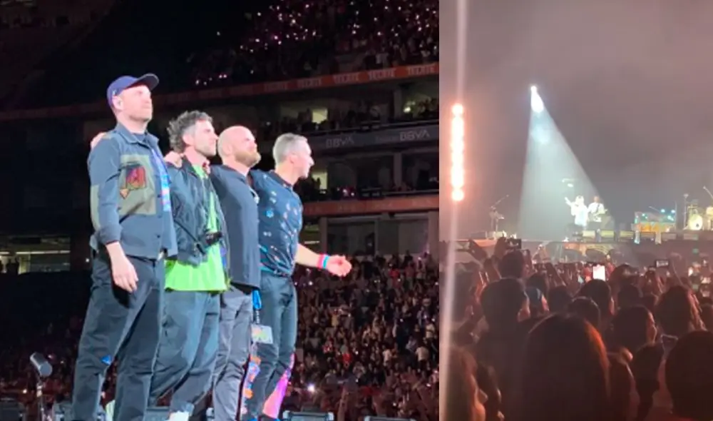 Coldplay cantó en Monterrey e hizo un pedido de desconexión digital durante concierto. Foto: capturas de Twitter