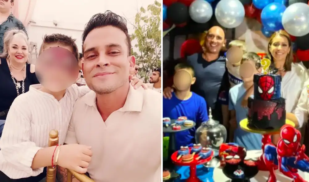 ¿Dónde estuvo Christian Domínguez el día que su hijo cumplió 7 años? Foto: composición Instagram/Christian Domínguez/Karla Tarazona