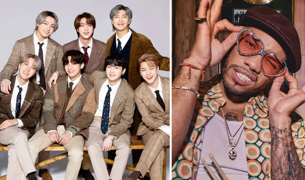 Anderson Paak de Silk Sonic declara sobre una posible colaboración con BTS, grupo k-pop más famoso en la actualidad. Foto: composición La República / BIGHIT / Atlantic Records