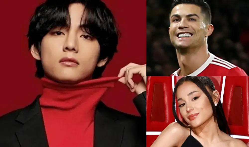 Taehyung de BTS es uno de los famosos con las publicaciones más populares en Instagram con 19 millones de 'Me gusta'. Foto: composición La República / BIGHIT / Manchester / The Voice