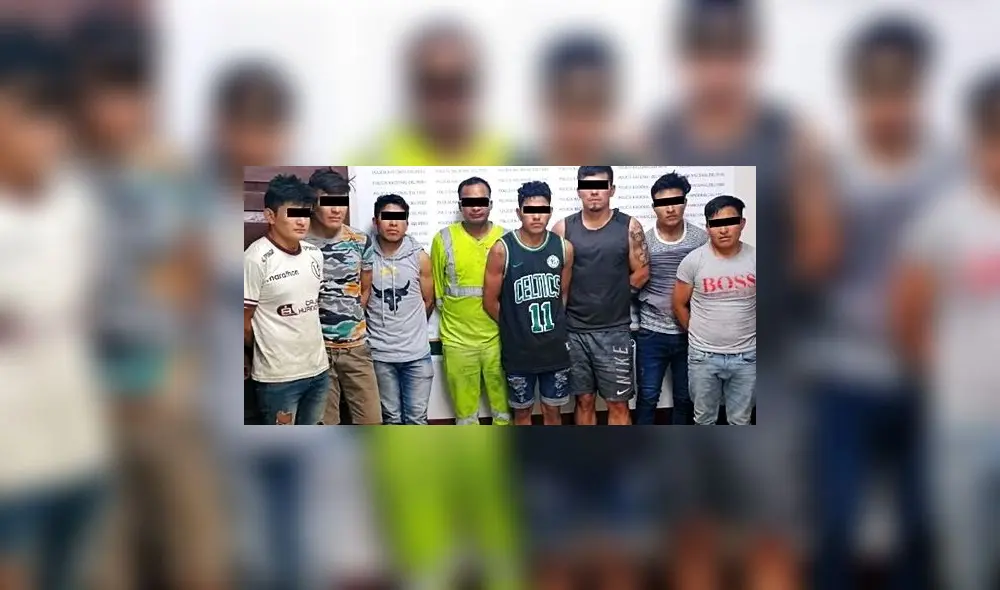 Detenidos fueron llevados a comisaría de Chagual para continuar con investigaciones. Foto: PNP Detenidos fueron llevados a comisaría de Chagual para continuar con investigaciones. Foto: PNP