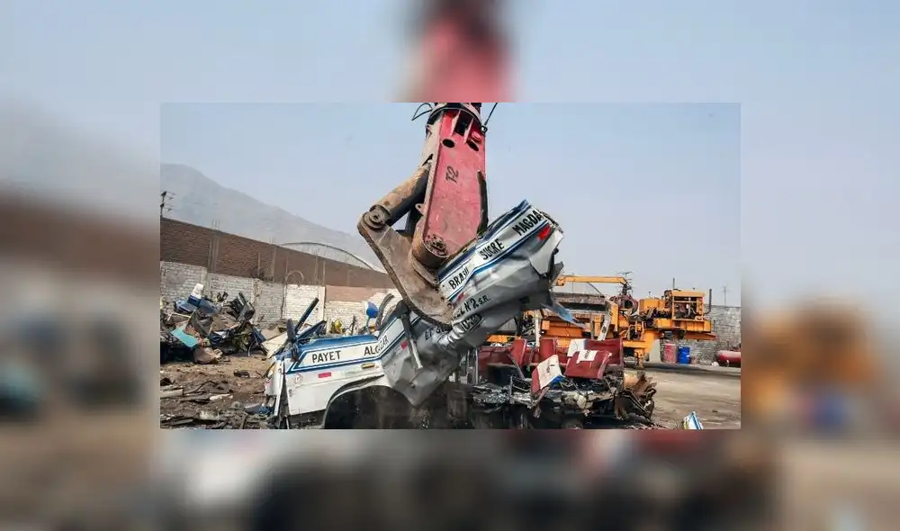 El proceso de chatarreo fue dispuesto mediante una ley del Congreso. Foto: MTC