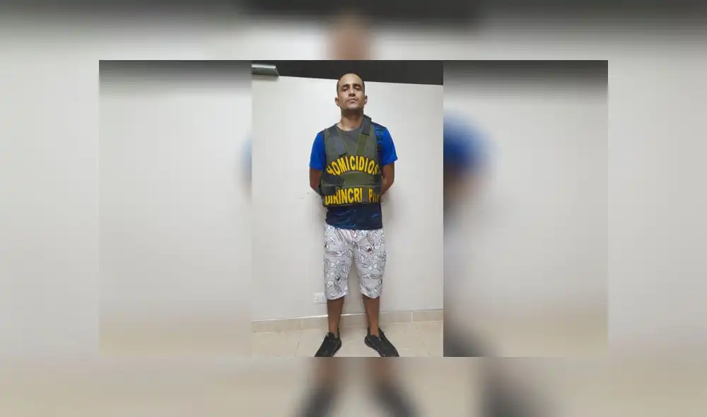 Este presunto sicario fue detenido la noche del 23 de marzo en la intersección de la Av. Próceres con la avenida General Vidal. Foto: PNP Este presunto sicario fue detenido la noche del 23 de marzo en la intersección de la Av. Próceres con la avenida General Vidal. Foto: PNP