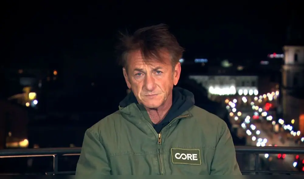 Sean Penn se encuentra en Ucrania filmando un documental sobre la invasión de Rusia. Foto: CNN