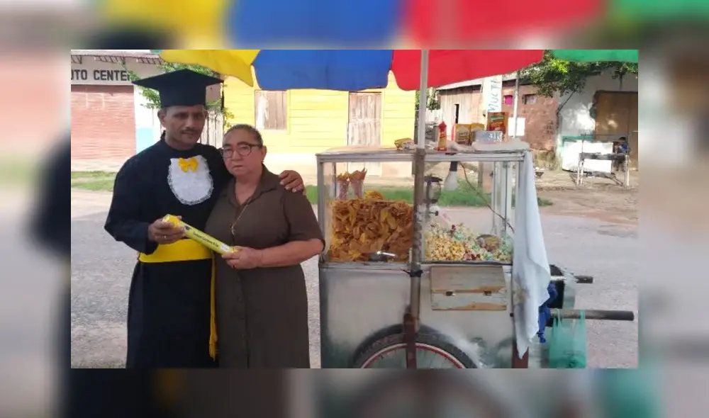 Samuel Cardoso divide el mérito con su esposa, quien lo ayudó a cumplir su sueño. Foto: captura de Instagram