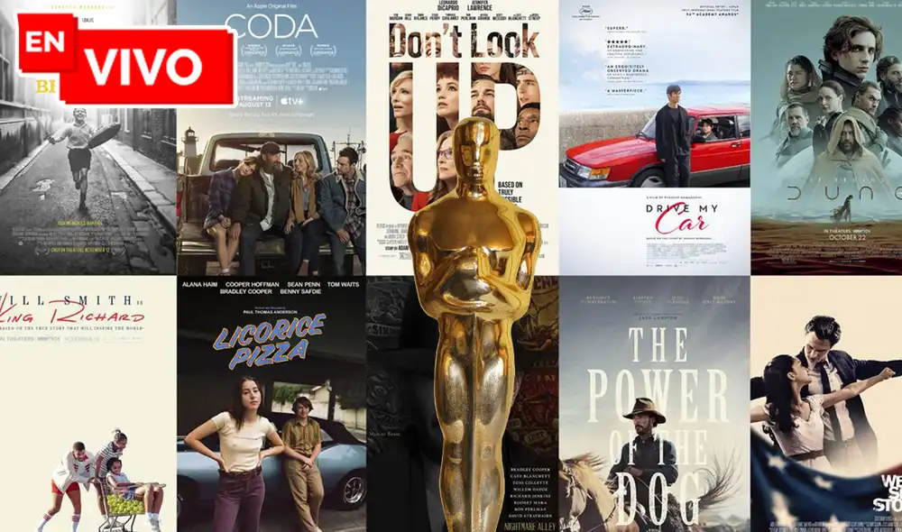 Los premios Oscar 2022 llegan este domingo 27 de marzo de 2022. Foto: composición/La República