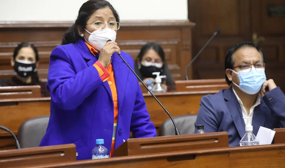 La vocera de Juntos por el Perú se pronunció sobre la vacancia que afronta Pedro Castillo. Foto: Congreso La vocera de Juntos por el Perú se pronunció sobre la vacancia que afronta Pedro Castillo. Foto: Congreso