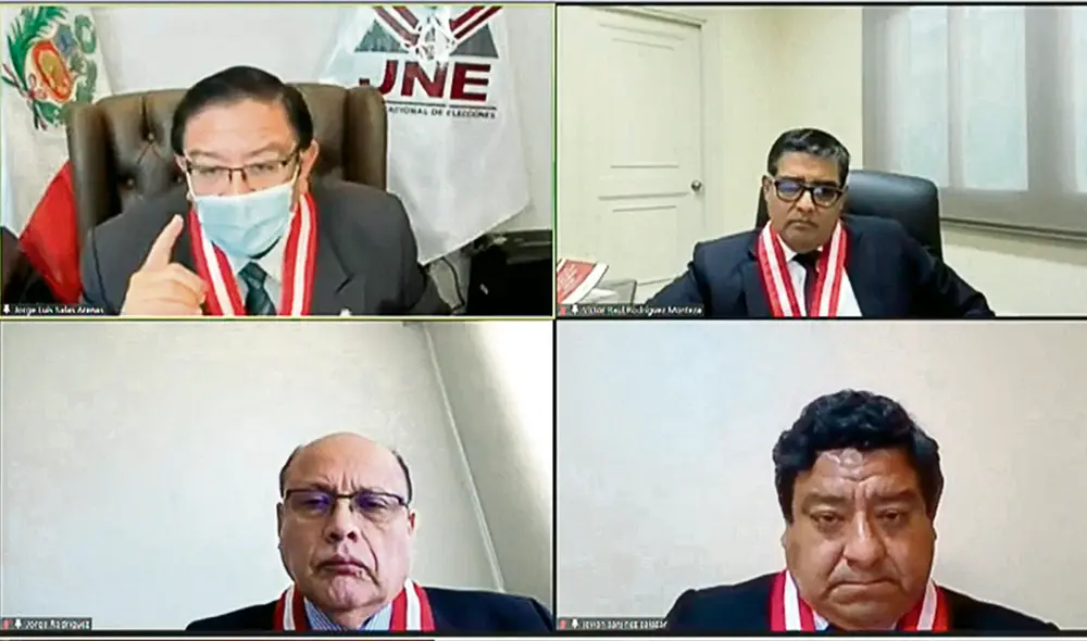 Afectación. Para los expertos, el JNE está dejando un mal precedente. El Congreso, con la contrarreforma, no se queda atrás. Foto: captura JNE TV