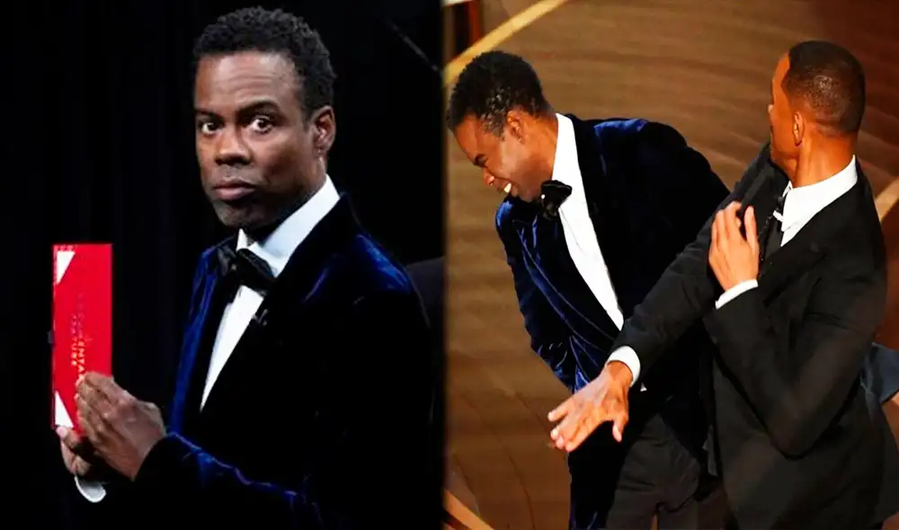 Chris Rock y Will Smith protagonizaron incidente en los Oscar 2022. Foto: AFP / captura Twitter