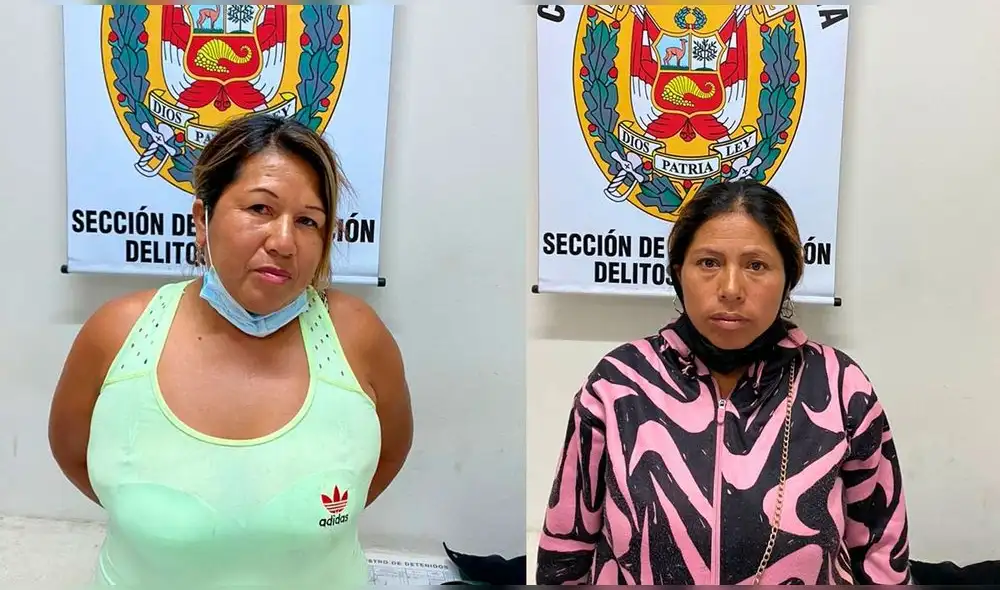 Agresoras fueron llevadas a la Comisaría de Bellavista. Foto: PNP Agresoras fueron llevadas a la Comisaría de Bellavista. Foto: PNP