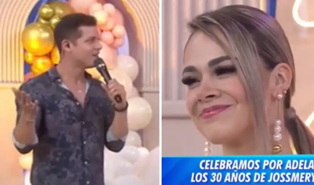 Jossmery Toledo recibió una linda sorpresa de su familia. Foto: captura de América TV