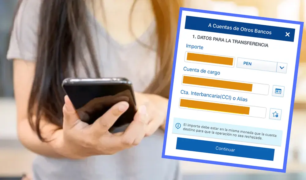 Conoce gratis tu CCI del Banco Continental en Perú para realizar operaciones y transferencias interbancarias. Foto: composición de La República/ BBVA