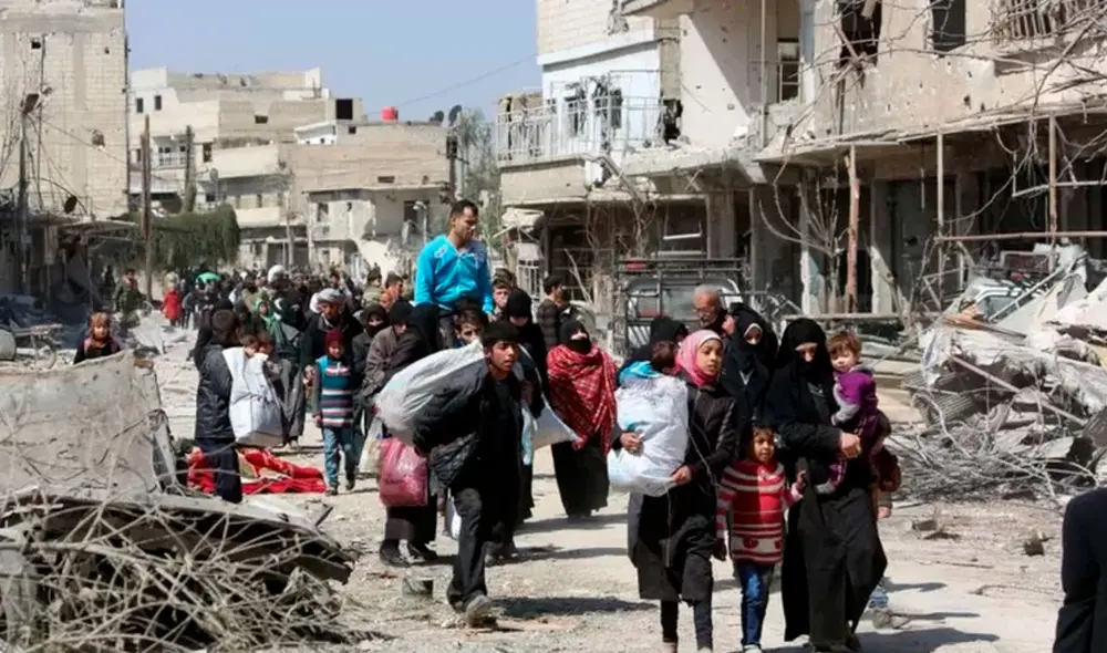 Unos años después del inicio de la guerra civil en Siria en 2011, el presidente Vladimir Putin intervino en apoyo al régimen del presidente al-Assad. Foto: AFP Unos años después del inicio de la guerra civil en Siria en 2011, el presidente Vladimir Putin intervino en apoyo al régimen del presidente al-Assad. Foto: AFP