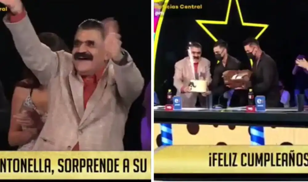 Jorge Henderson celebró su cumpleaños en Yo soy. Foto: captura de Latina