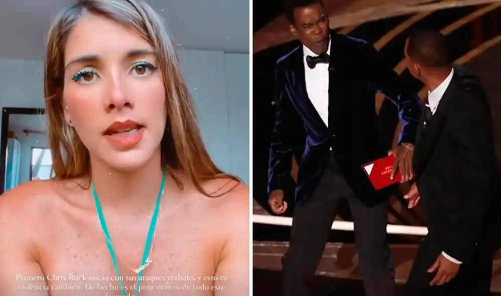 Korina Rivadeneira emitió su opinión tras el incidente entre Will Smith y Chris Rock. Foto: captura Instagram/EFE