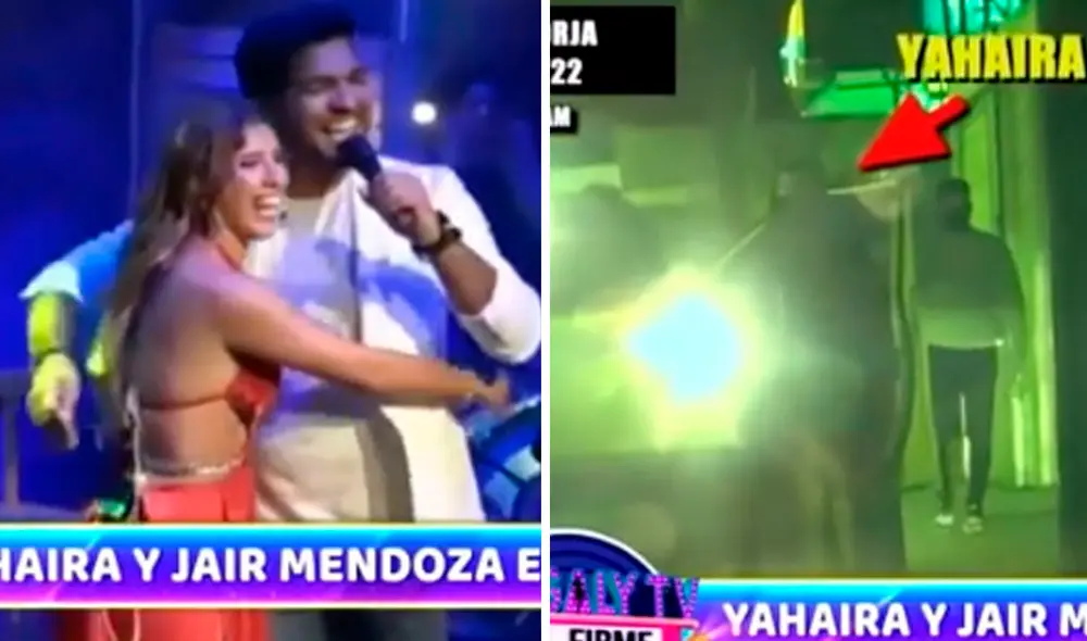 Yahaira Plasencia y Jair Mendoza volvieron a ser captados juntos por las cámaras de Magaly Medina. Foto: captura ATV