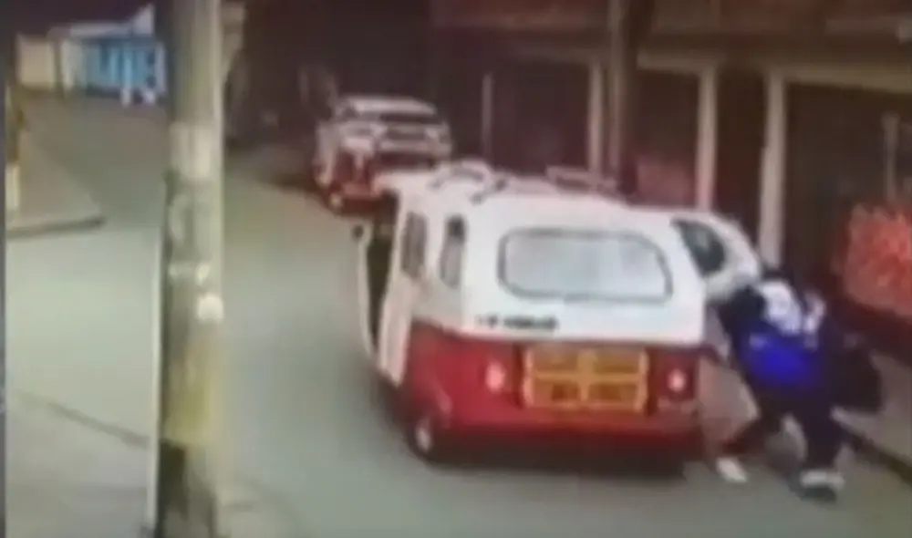 Estudiante fue auxiliado por vecinos cercanos a la zona. Foto: captura de Canal N Estudiante fue auxiliado por vecinos cercanos a la zona. Foto: captura de Canal N