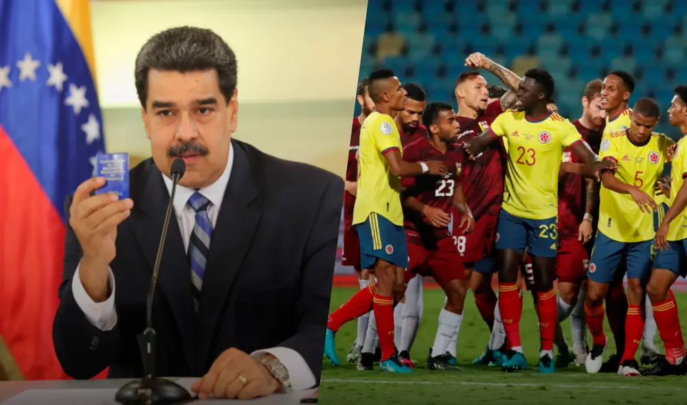 Venezuela vs. Colombia: Nicolás Maduro habría ofrecido incentivos económicos si ganan en casa. Foto: composición GLR/EFE Venezuela vs. Colombia: Nicolás Maduro habría ofrecido incentivos económicos si ganan en casa. Foto: composición GLR/EFE
